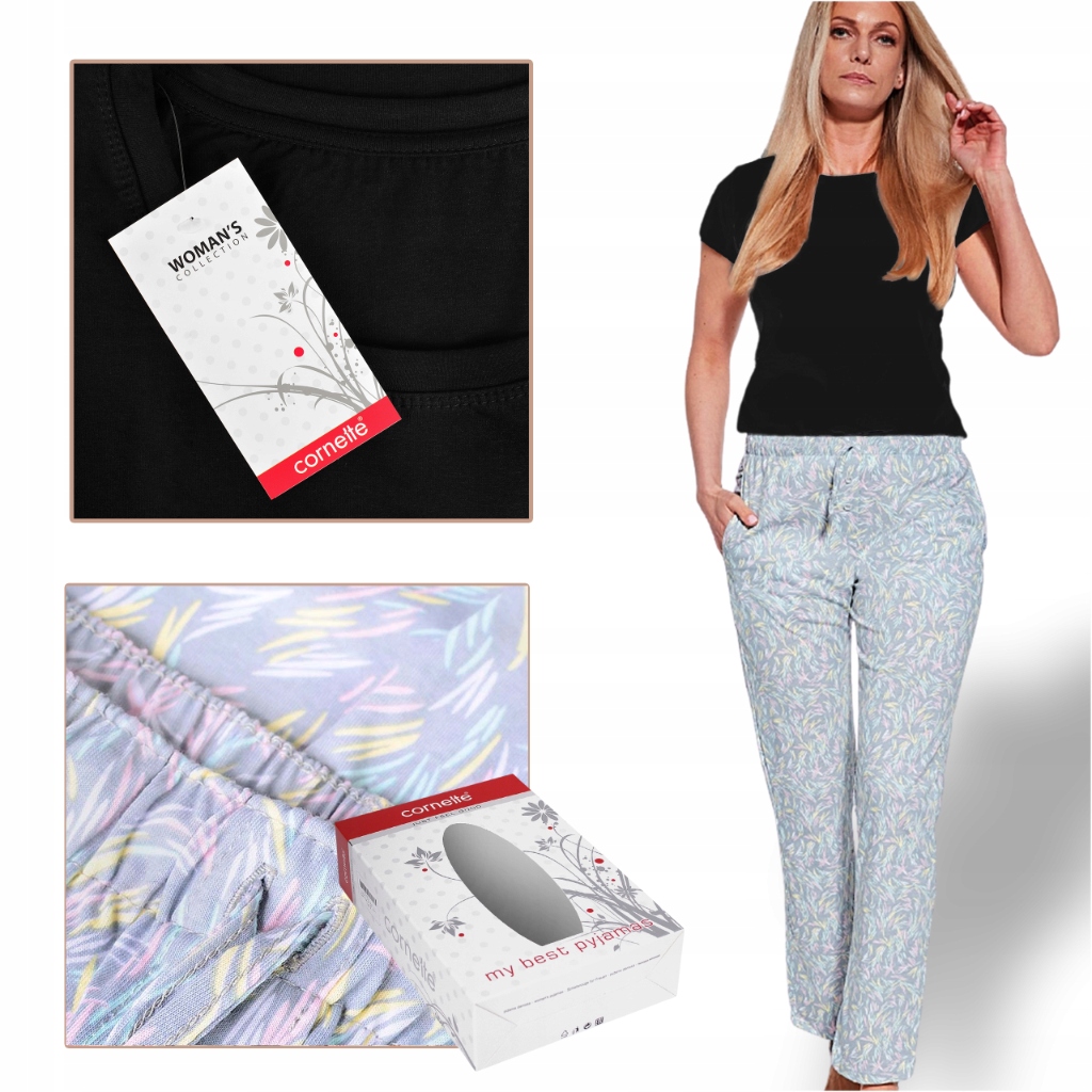 Cornette Dámské pyžamo Tričko Dlouhé kalhoty 918_037 Bavlna Velikost XXL