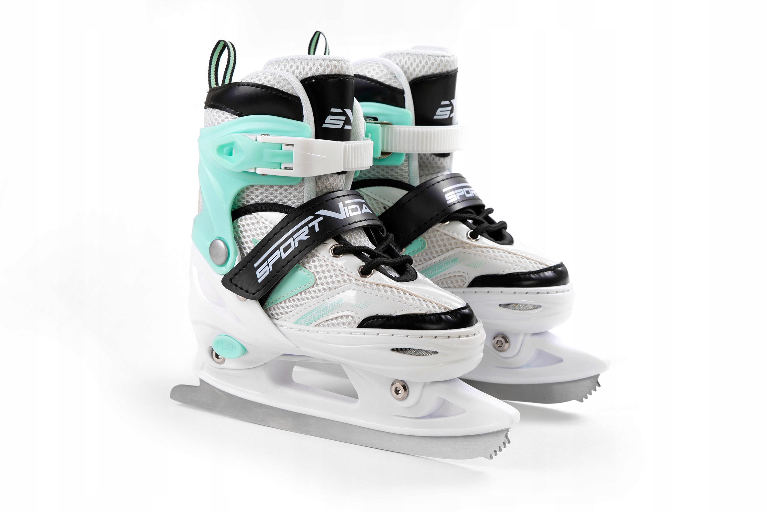 ŁYŻWOROLKI 4w1 ROLKI WROTKI ŁYŻWY REGULOWANE 35-38 Twardość kół 82A