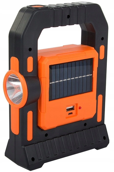 LAMPKA AKUMULATOROWA LED 3W LATARKA COB KEMPING BIWAK PANEL SŁONECZNY USB Liczba diod 37