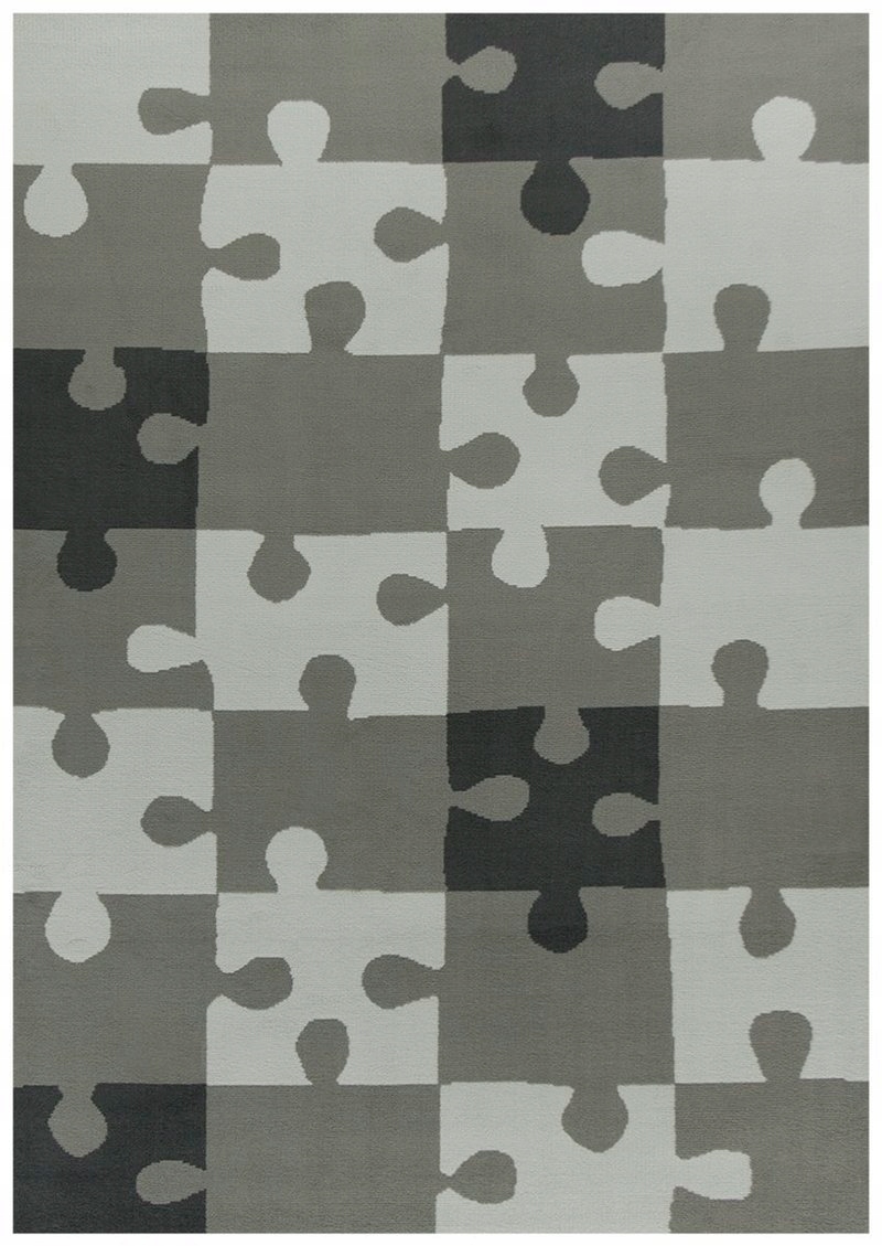 

160x225 cm Ciemny Szary Dywan Dziecięcy Puzzle