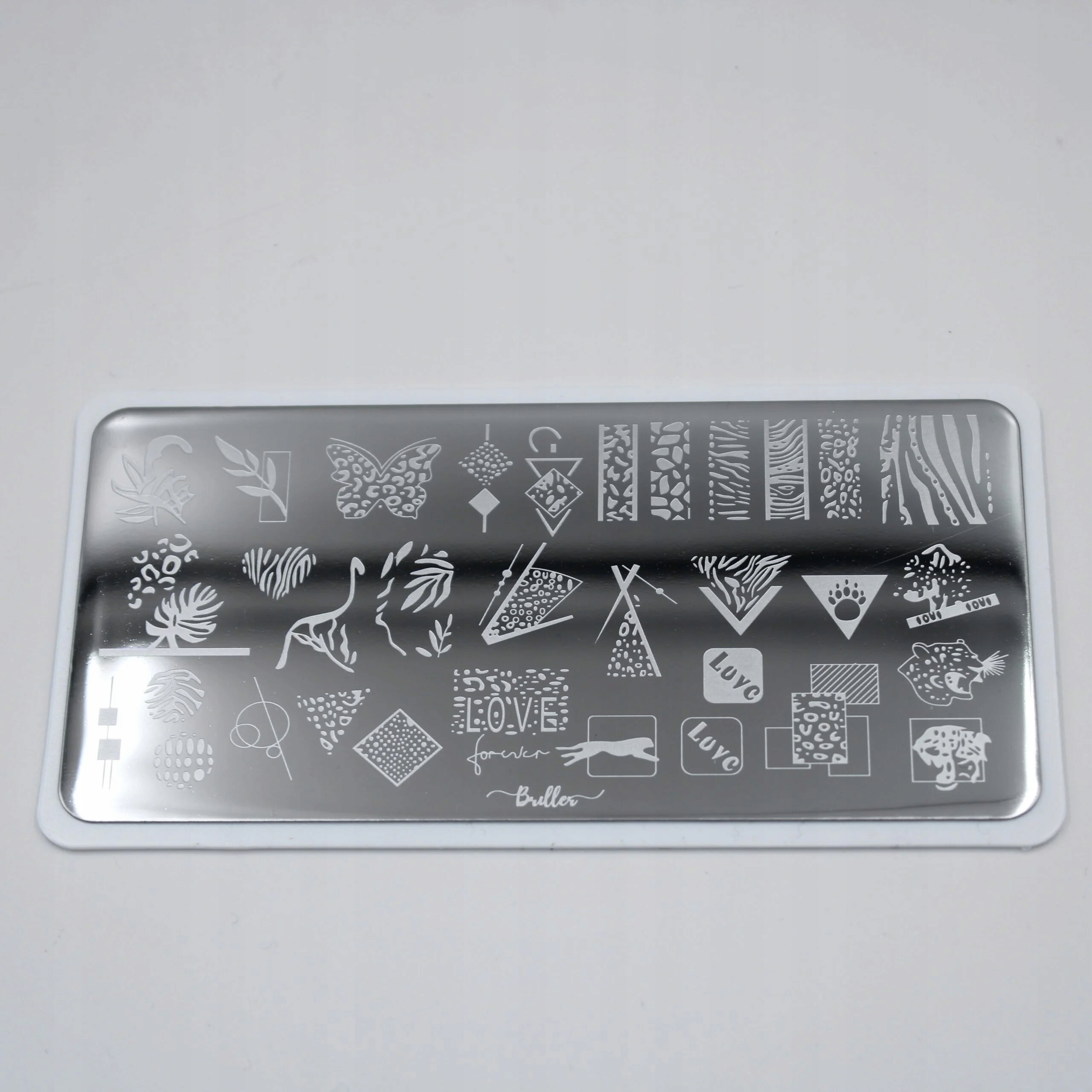 Briller Blaszka do stempli stamping Kolor szary