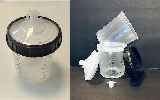 KUBKI PPS ZESTAW DO LAKIERU - 400ML 50SZT. 125 UM EAN (GTIN) 3831083325011