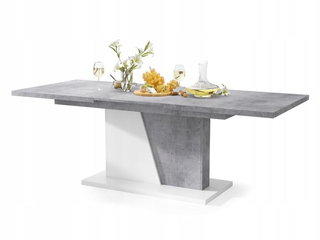 

Noble Noir Beton/Biały Stół Rozkładany do 218 cm!
