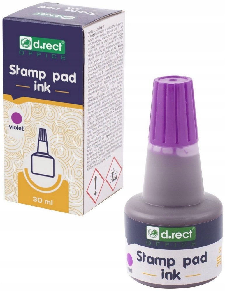 Tusz do stempli D.Rect 30ml fioletowy Kod producenta 105303