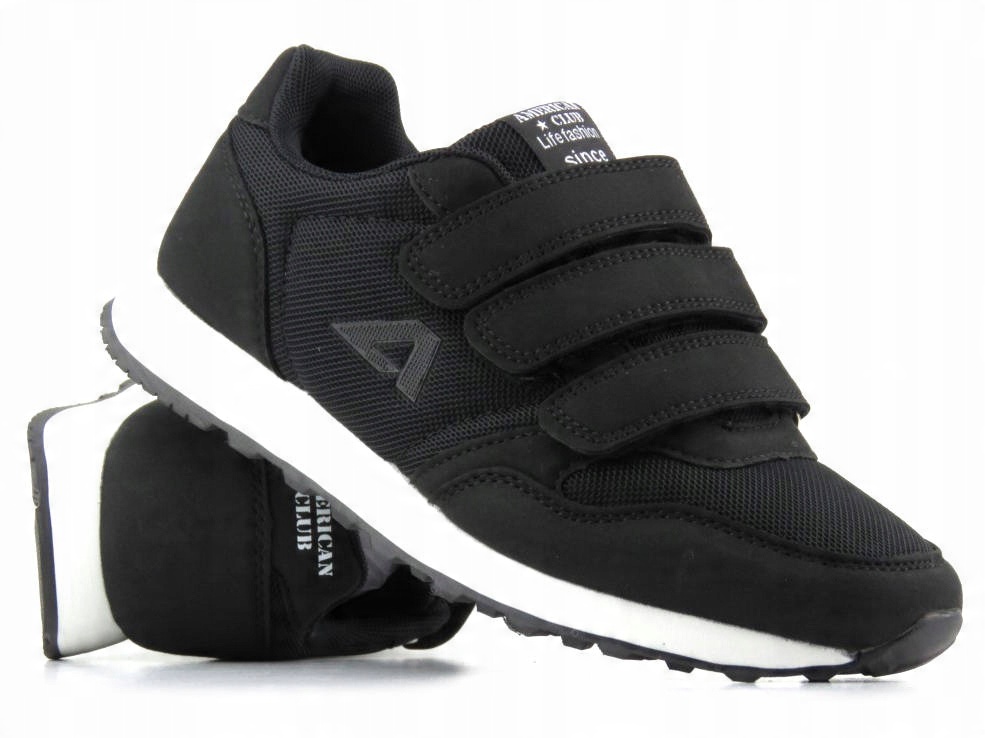 

Buty Sportowe Na Rzepy American Club WT146 Czarne
