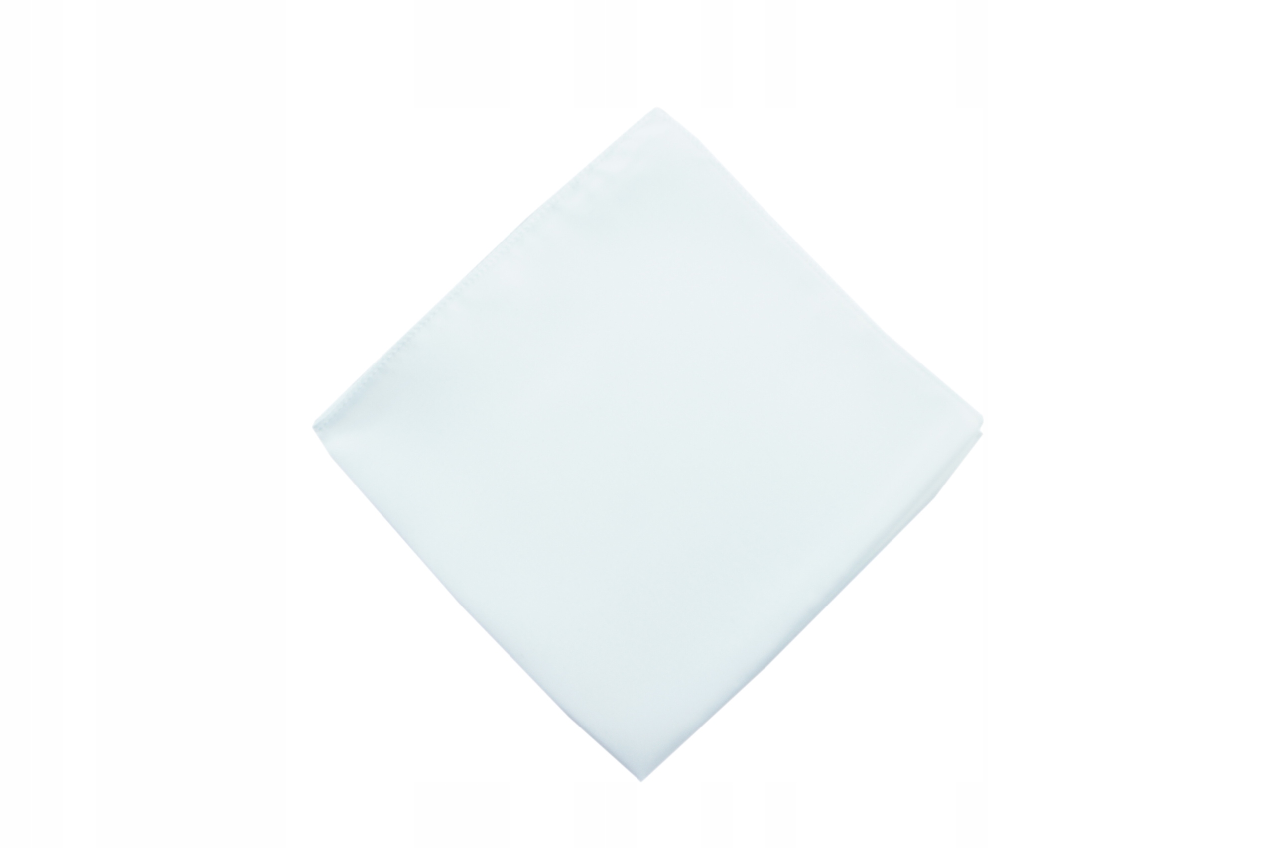 Biała Poszetka chusteczka do kieszonki marynarki gładka