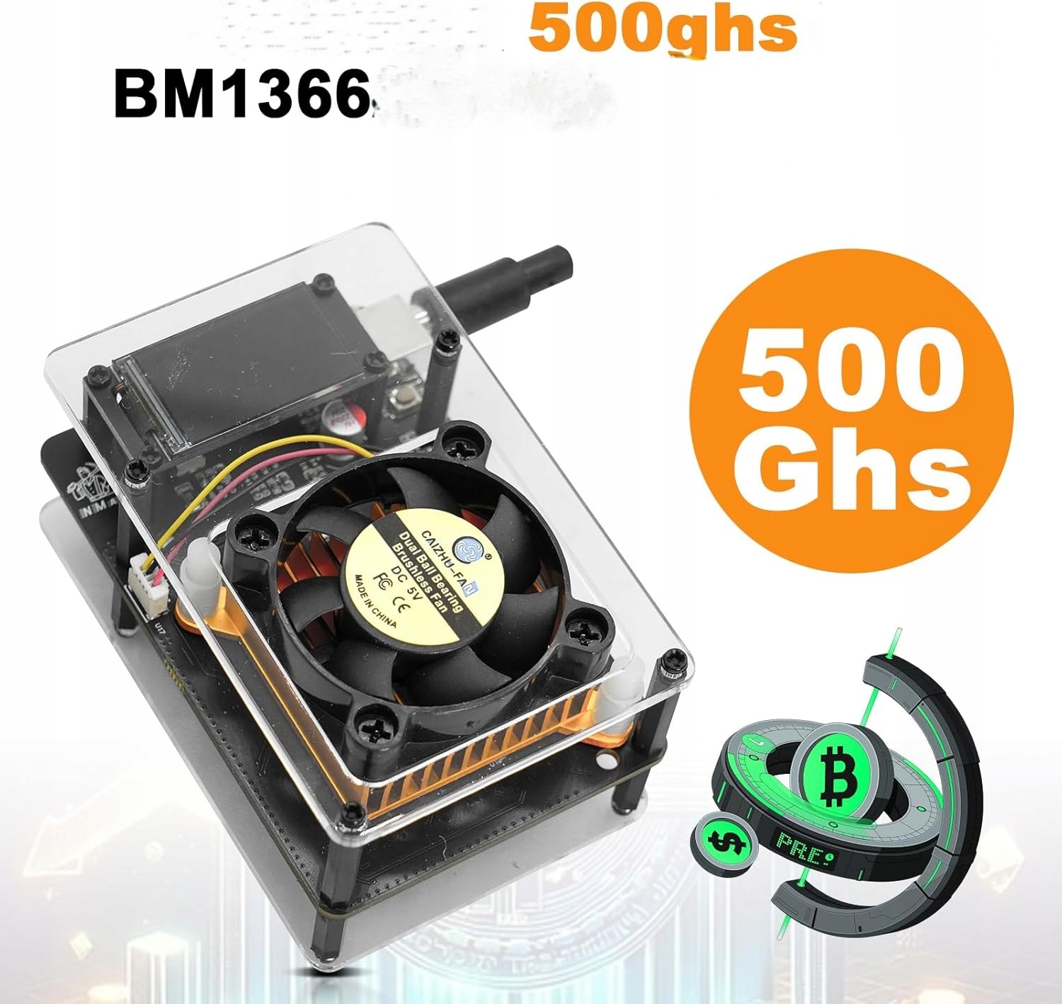 NerdMiner Miner Bitcoin Miner RUIZHI Solo 500GH/s 20 J/TH M2083 • Cena,  Opinie - Allegro