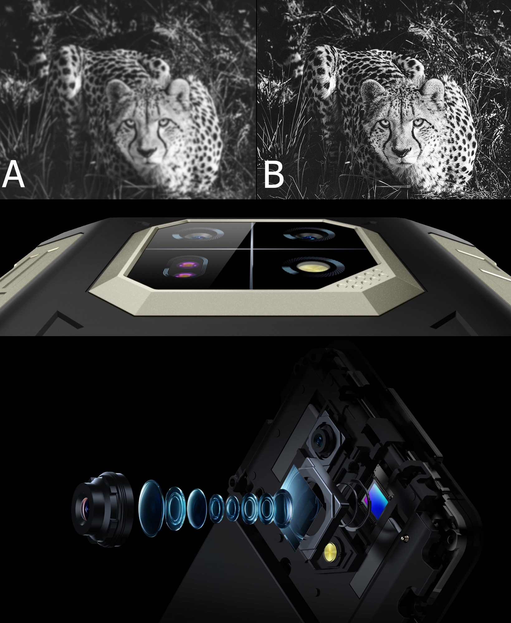 ULEFONE ARMOR 22 PANCERNY SMARTFON 8/128GB 4G 6600mAh 64MP NIGHT VISION Typ Smartfon