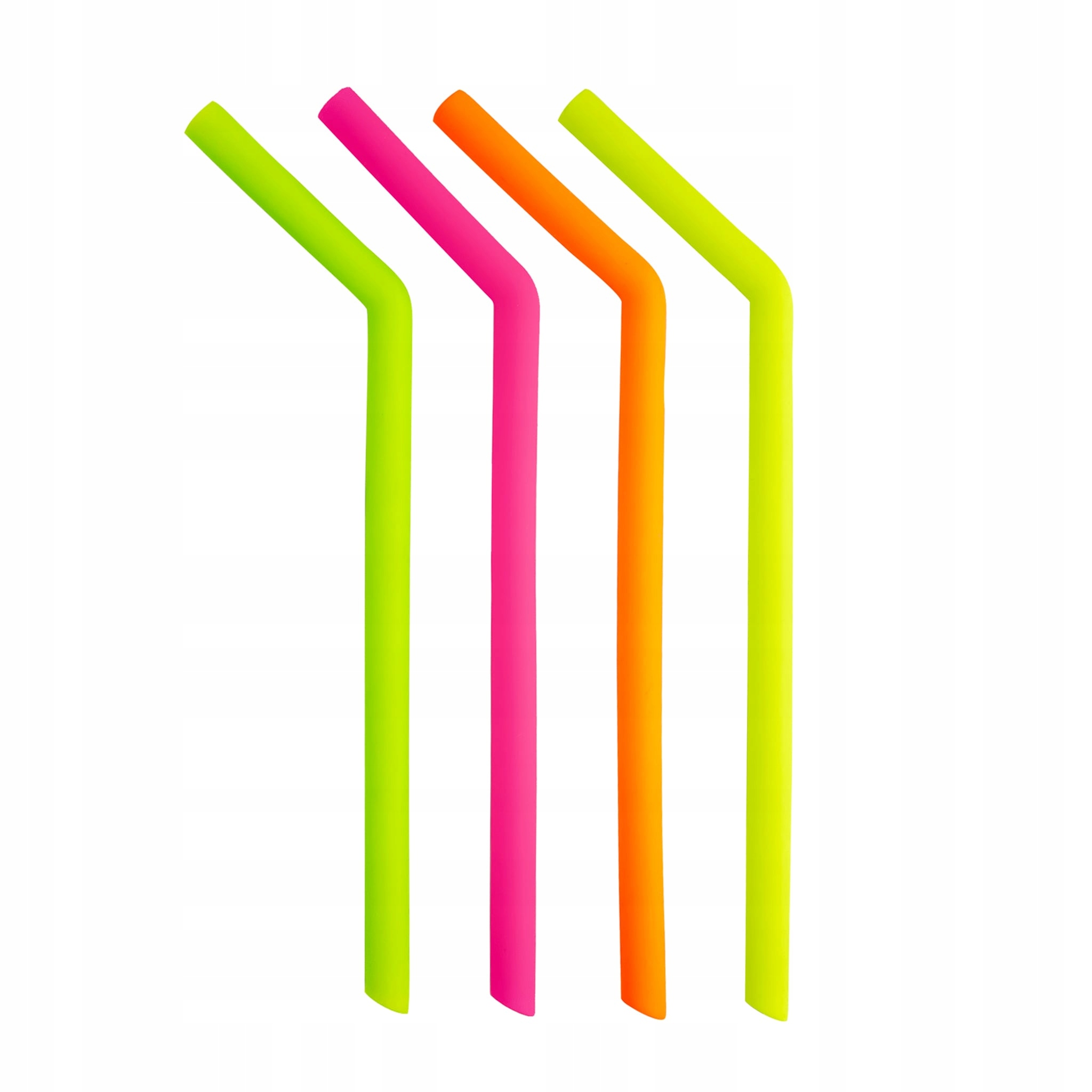 

Słomki silikonowe Mix - 4 sztuki