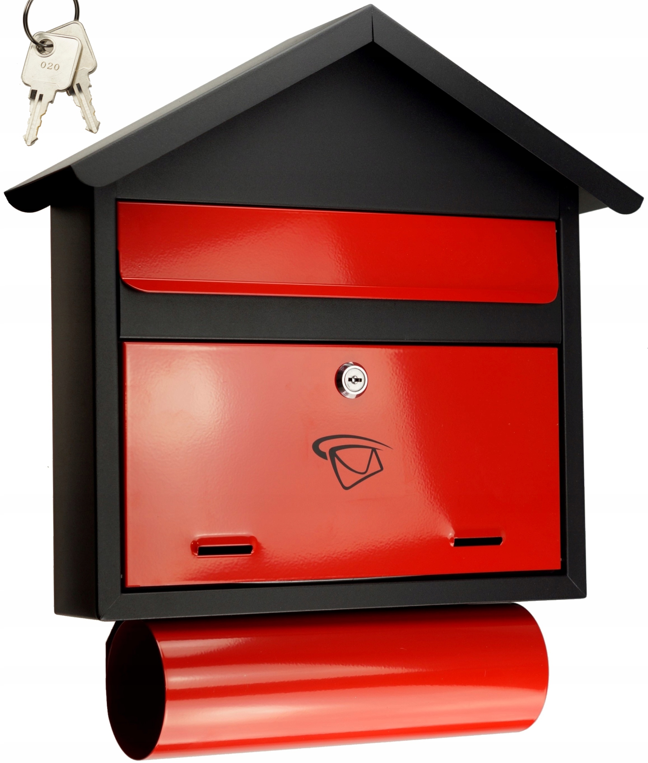 Poštovní Schránka Formát C4 Velká Černo-červená