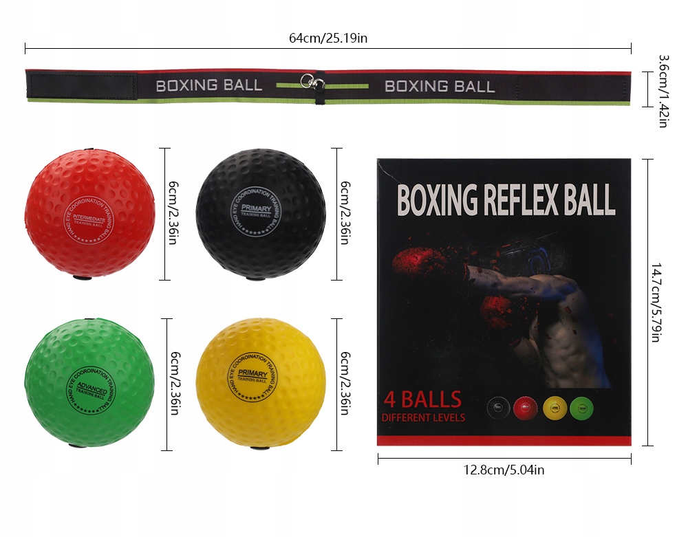 PIŁKA REFLEKSOWA FIGHT REFLEX BALL REFLEKSÓWKA PIŁECZKA BOKSERSKA GRUSZKA Rodzaj zestaw bokserski