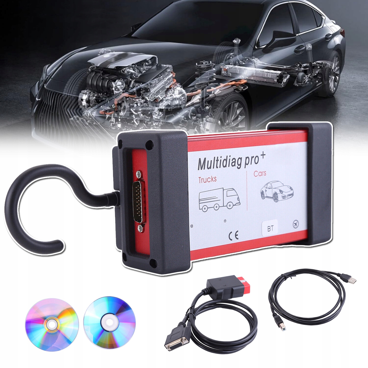 Multidiag Pro+tester Diagnostické Rozhraní Obd 2 Skener Multidiag Pro+