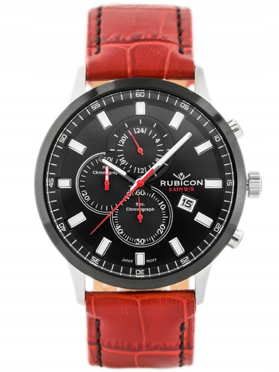 

Zegarek Męski Rubicon RNCD71 - Chronograf (zr082c)