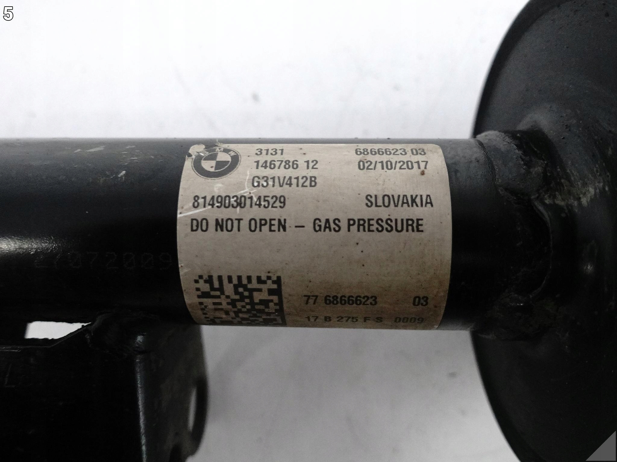 BMW 5 G31 17-20 shock absorber spring sususpension left front 6866623