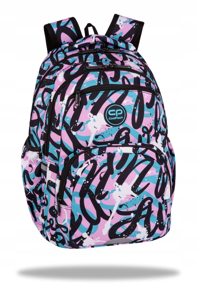 Plecak szkolny wielokomorowy CoolPack biały, fioletowy, niebieski, różowy,