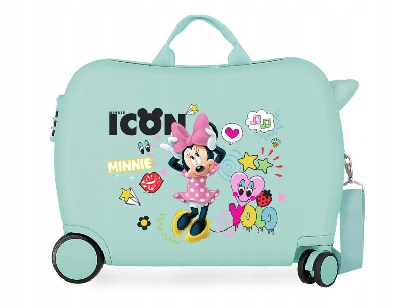 Dziecięca walizka podróżna na kółkach jeździk Minnie Mouse Icon, 34L