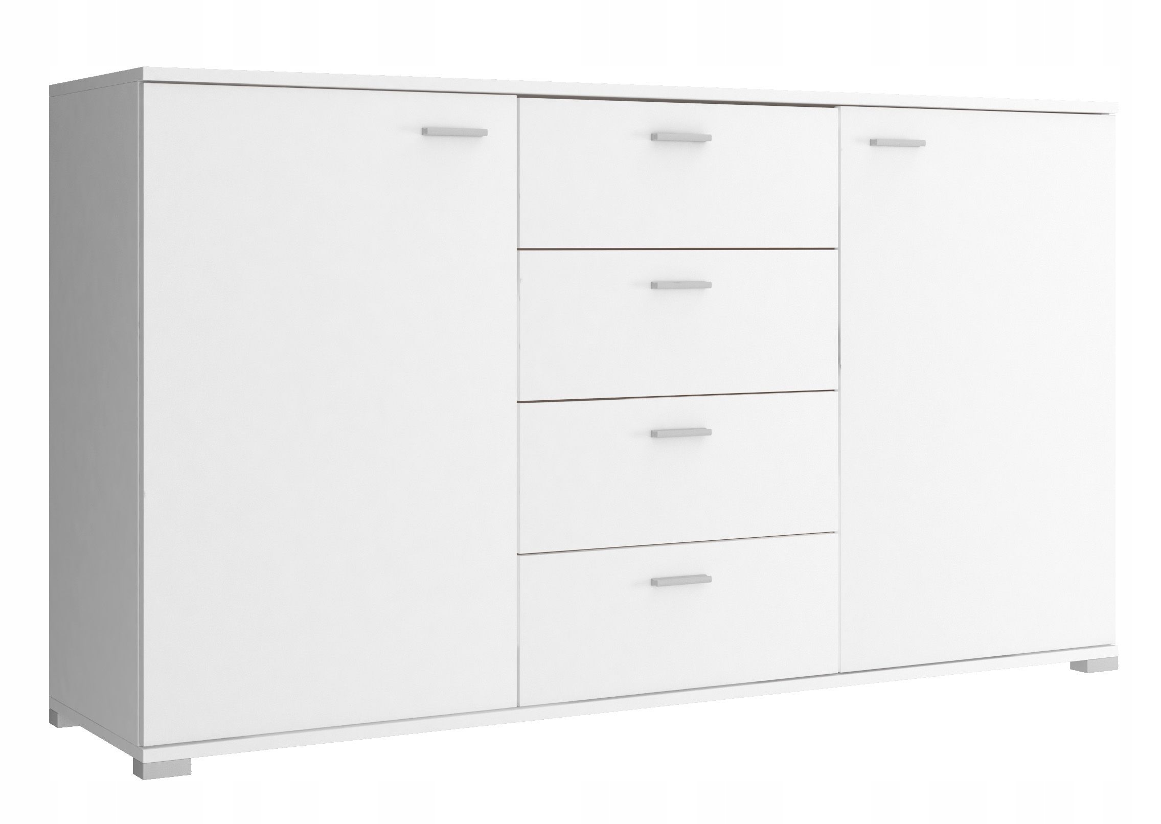

Piaski Komoda z 4 szufladami 150x40x85 cm biały