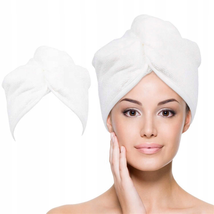 

Ręcznik Na Głowę Turban Do Włosów Biały Polski