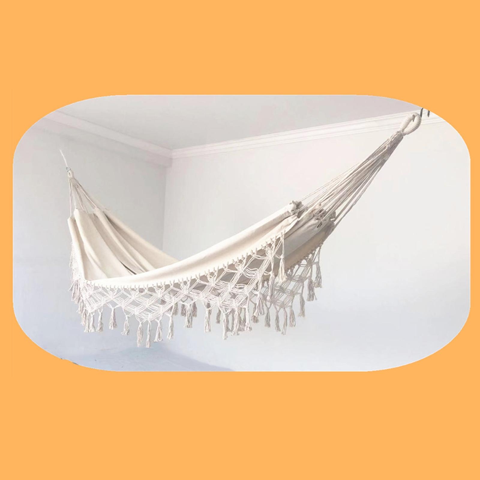 podwójne łóżko hamakowe 78,74 x 59,06 cala, białe Szerokość 30 m