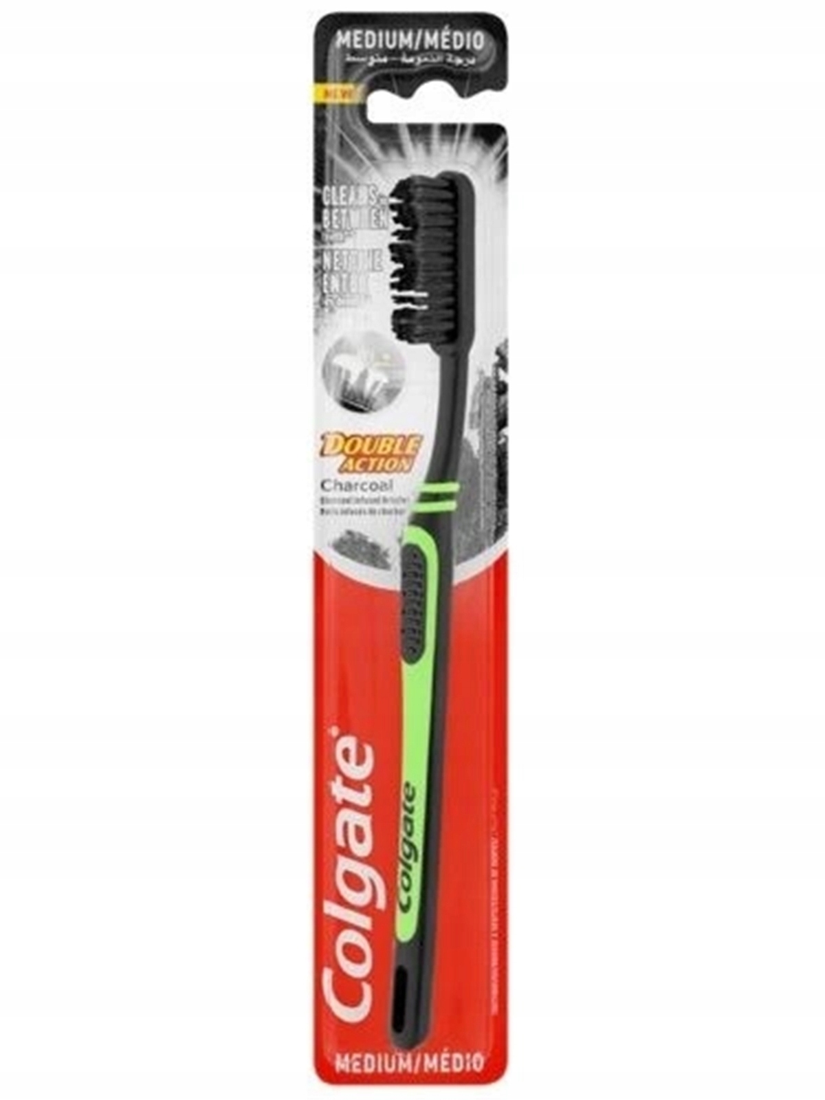 

Colgate szczoteczka do zębów Double Charcoal Mediu