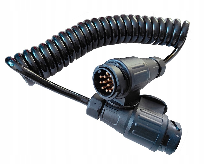 PRZEWÓD SPIRALNY kabel elekrtyczny PRZYCZEPY 13PIN
