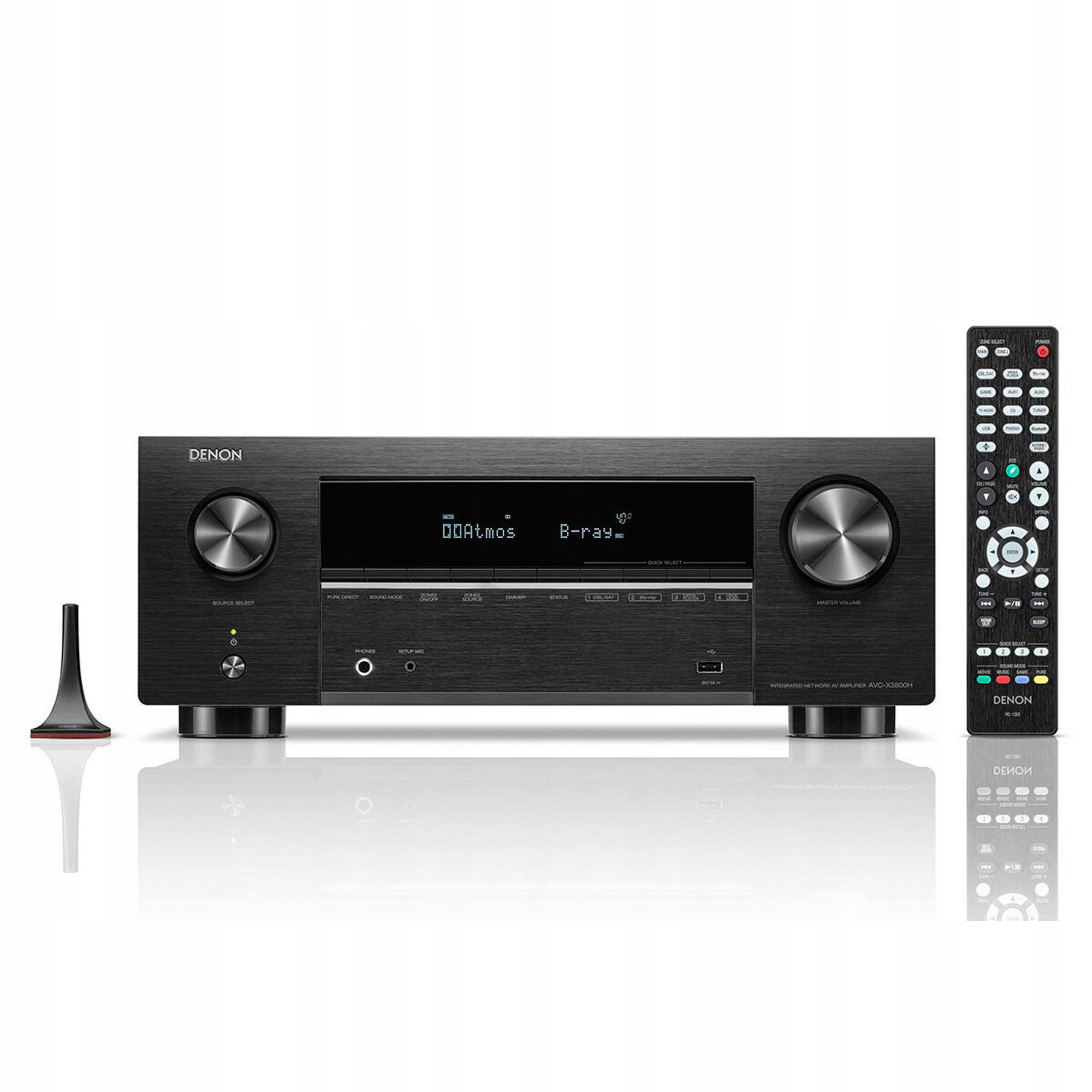 Amplituner Kina Domowego Denon AVC-X3800H Z Technologią Imax Heos Czarny