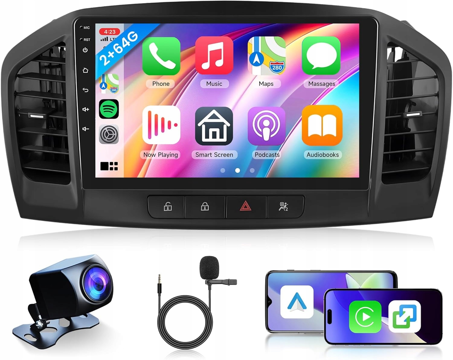 Rádio Auto Navigace pro Opel Insignia 2008-2013 9 Cali Kamera