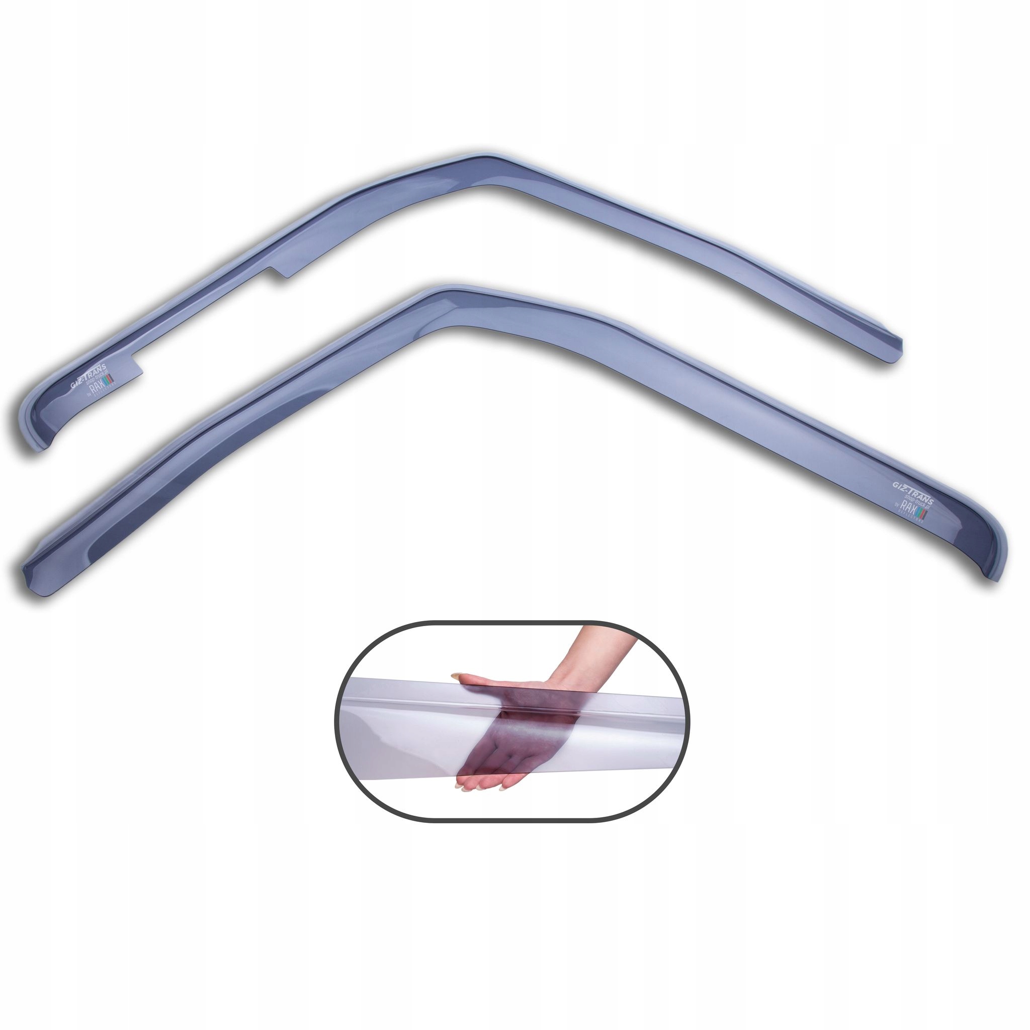 OWIEWKI DO OKIEN BOCZNYCH VOLVO FH13 FH4 SZARE