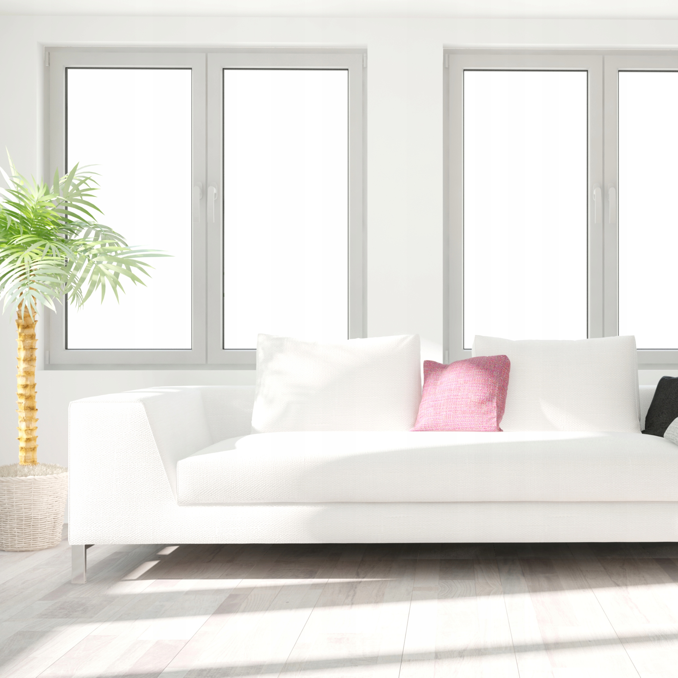 OKLEINA DO SZYB MLECZNA MATOWA SZRONIONA SZER.122cm OKNO BALKON SZYBA Transparentność matowa