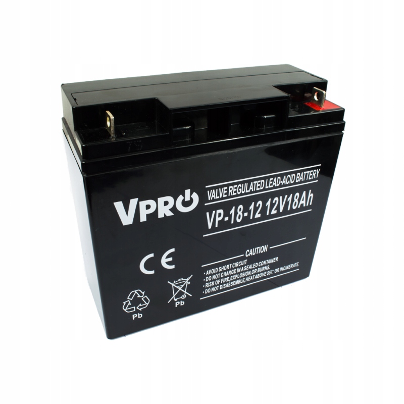 

Akumulator Vpro 18AH 12V Agm Ups Traktor Kamping