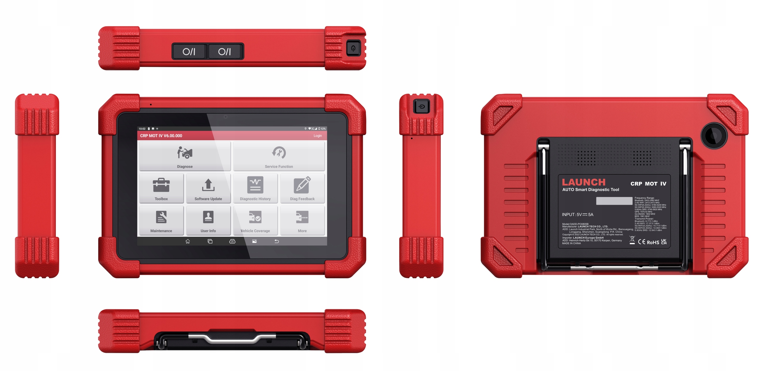 LAUNCH CRP MOT IV 4 Interfejs Diagnostyczny 31 Funkcji DoIP Menu PL Kod producenta Interfejs Diagnostyczny MOT IV