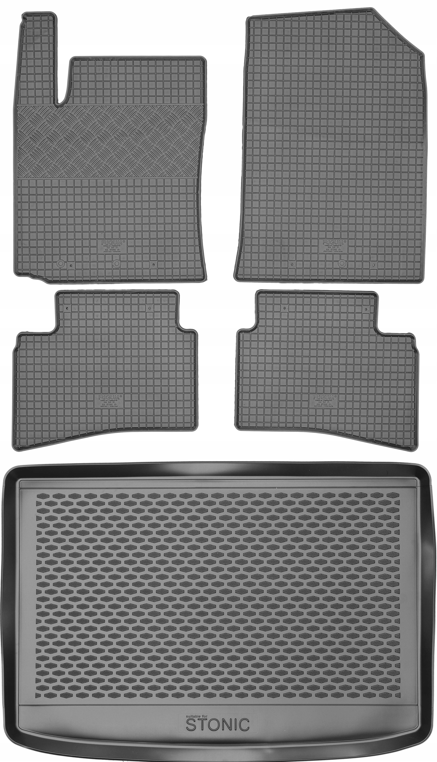 Kia Stonic Crossover od roku 2017 Sada Koberčeky batožinový priestor