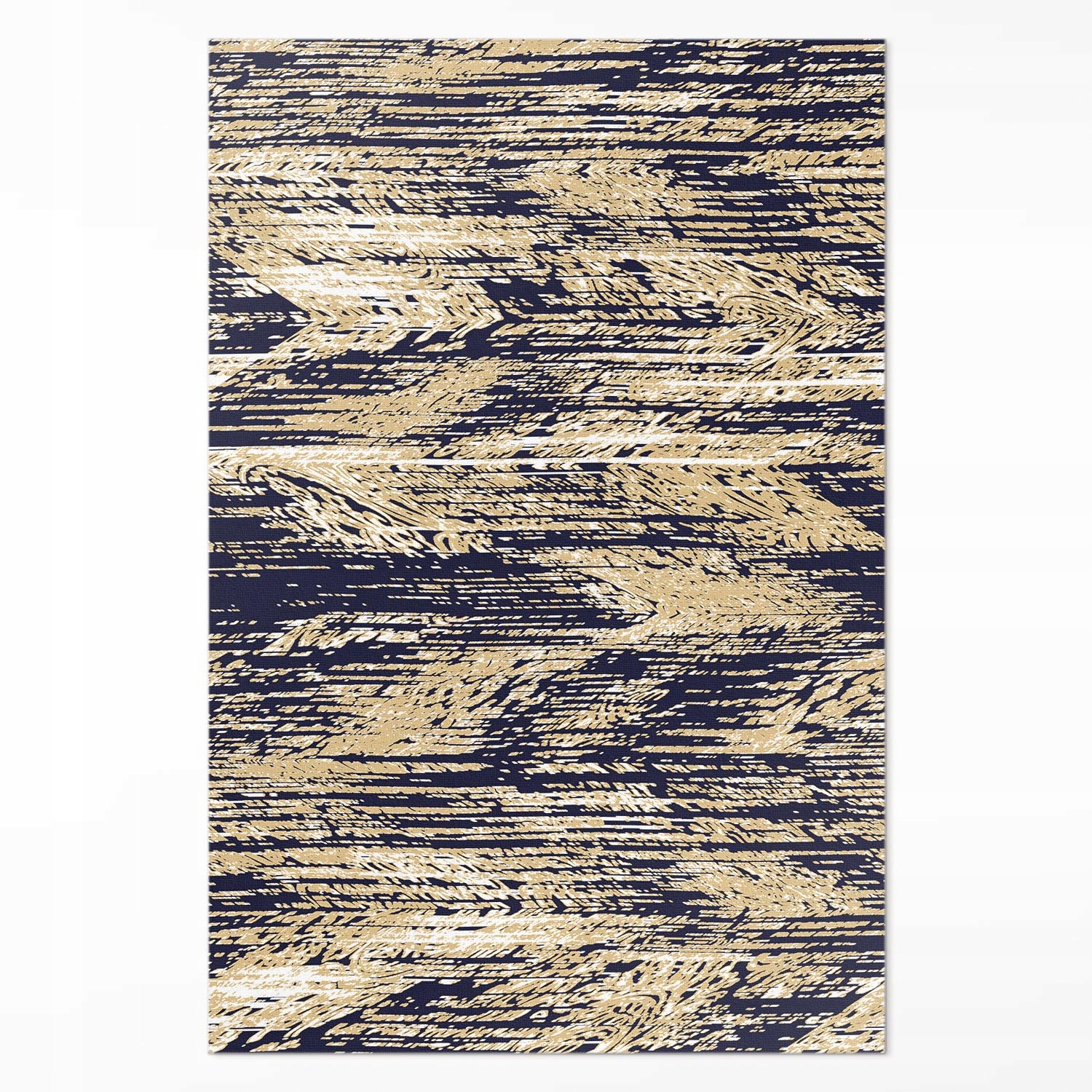 Vnútorná vinylová podložka do kuchyne Žlté retro pruhy vintage boho 120 x 180 cm