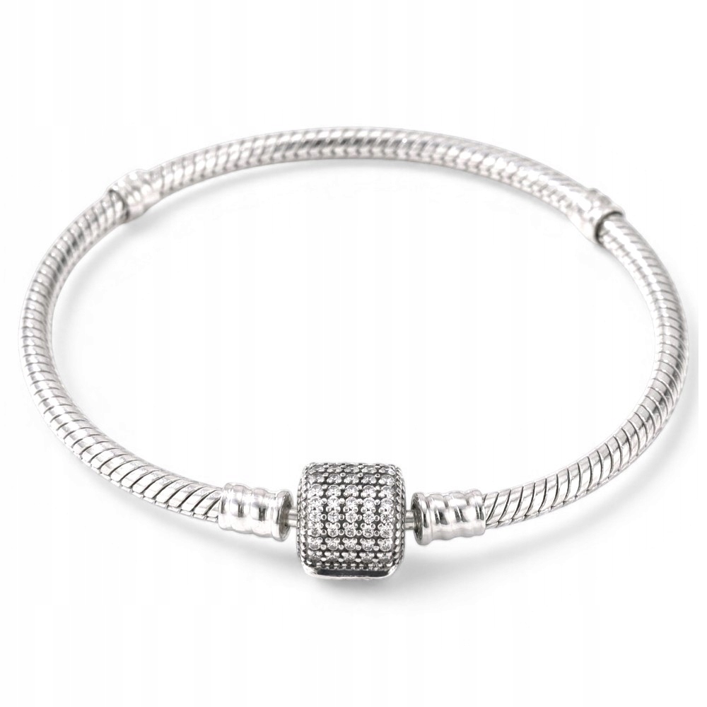 Náramek na Charms zmijka s lesklým sudovým zapínáním vel. 18 cm