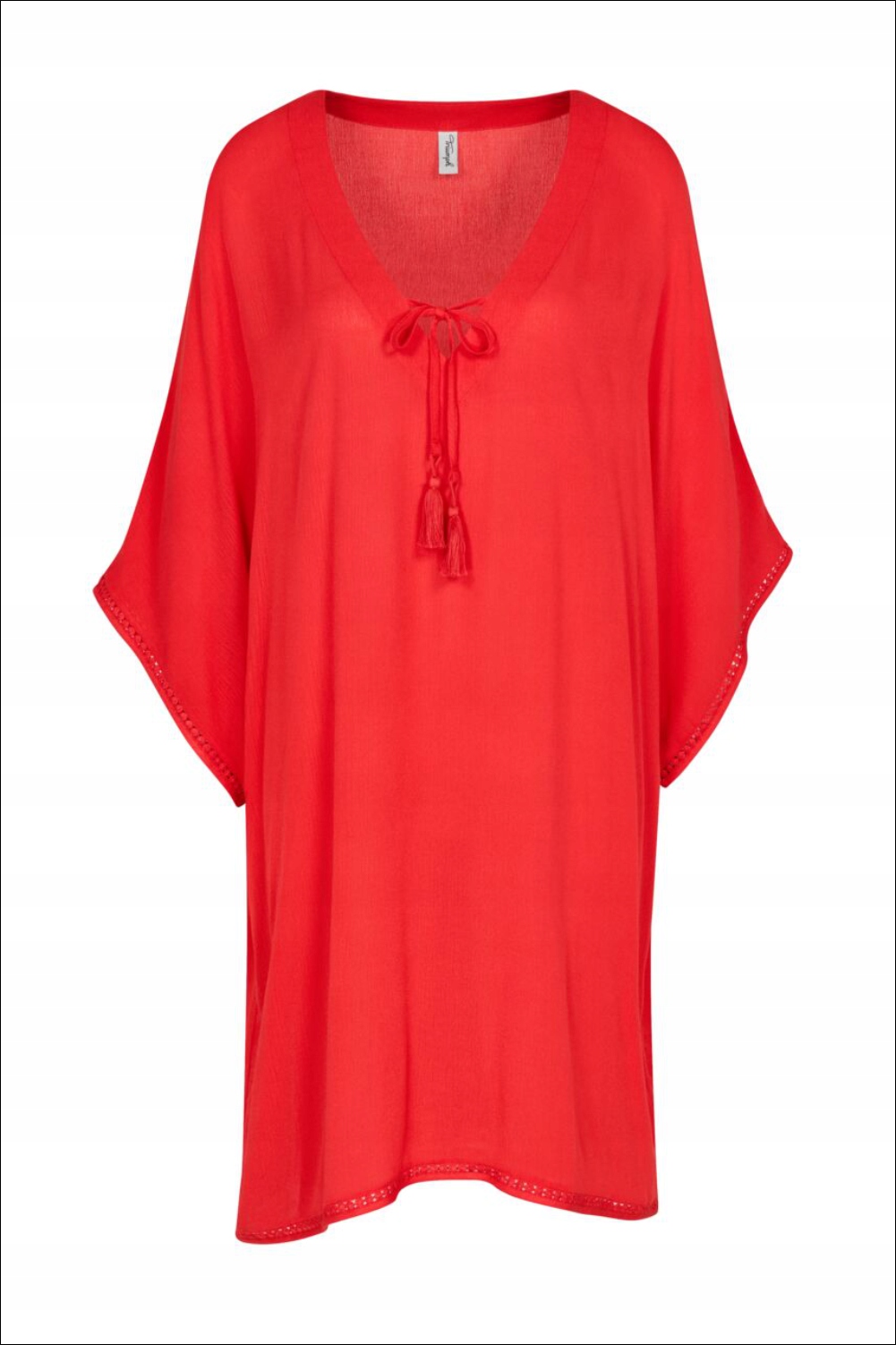 Pareo/Šaty Plážová Triumph Beach MyWear Oranžová 36 Červená