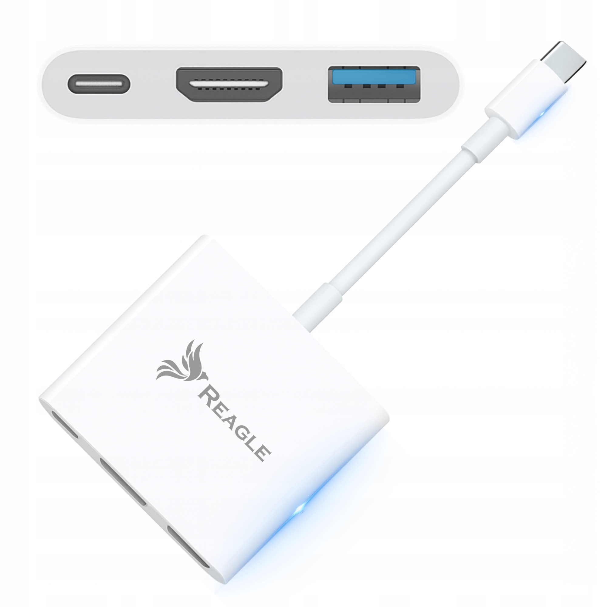 ADAPTER PRZEJŚCIÓWKA USB C MHL HDMI 4K 60Hz DO MACBOOK THUNDERBOLT PD 100W