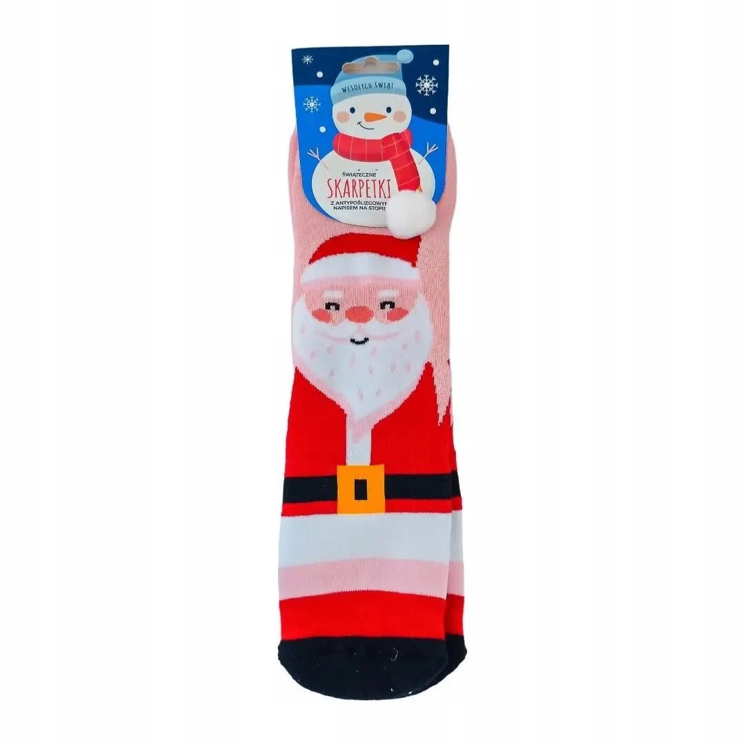 Skarpetki z pomponami Mikołaj MCD