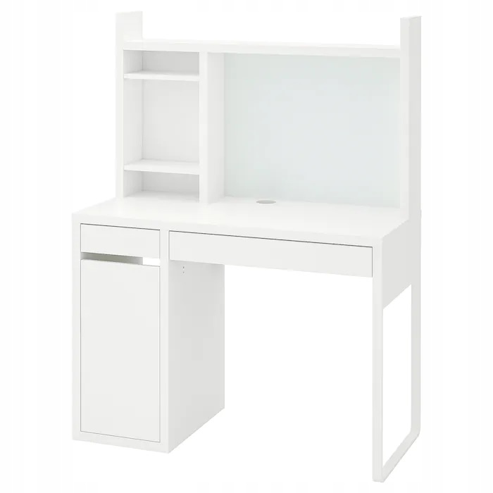 IKEA MICKE стол с надстройкой белый 105x50 см