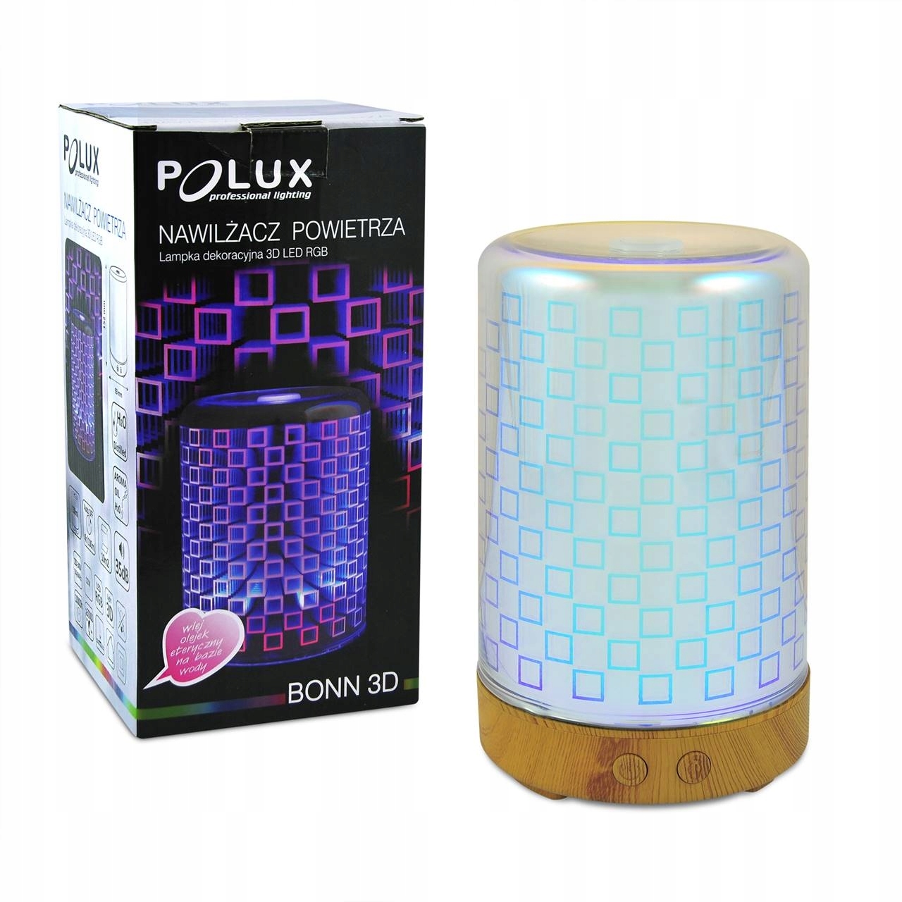 

Nawilżacz powietrza Lampka Led Dekoracyjna Rgb 2w1