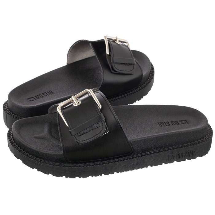 

Klapki na Platformie Big Star Czarne JJ274A307