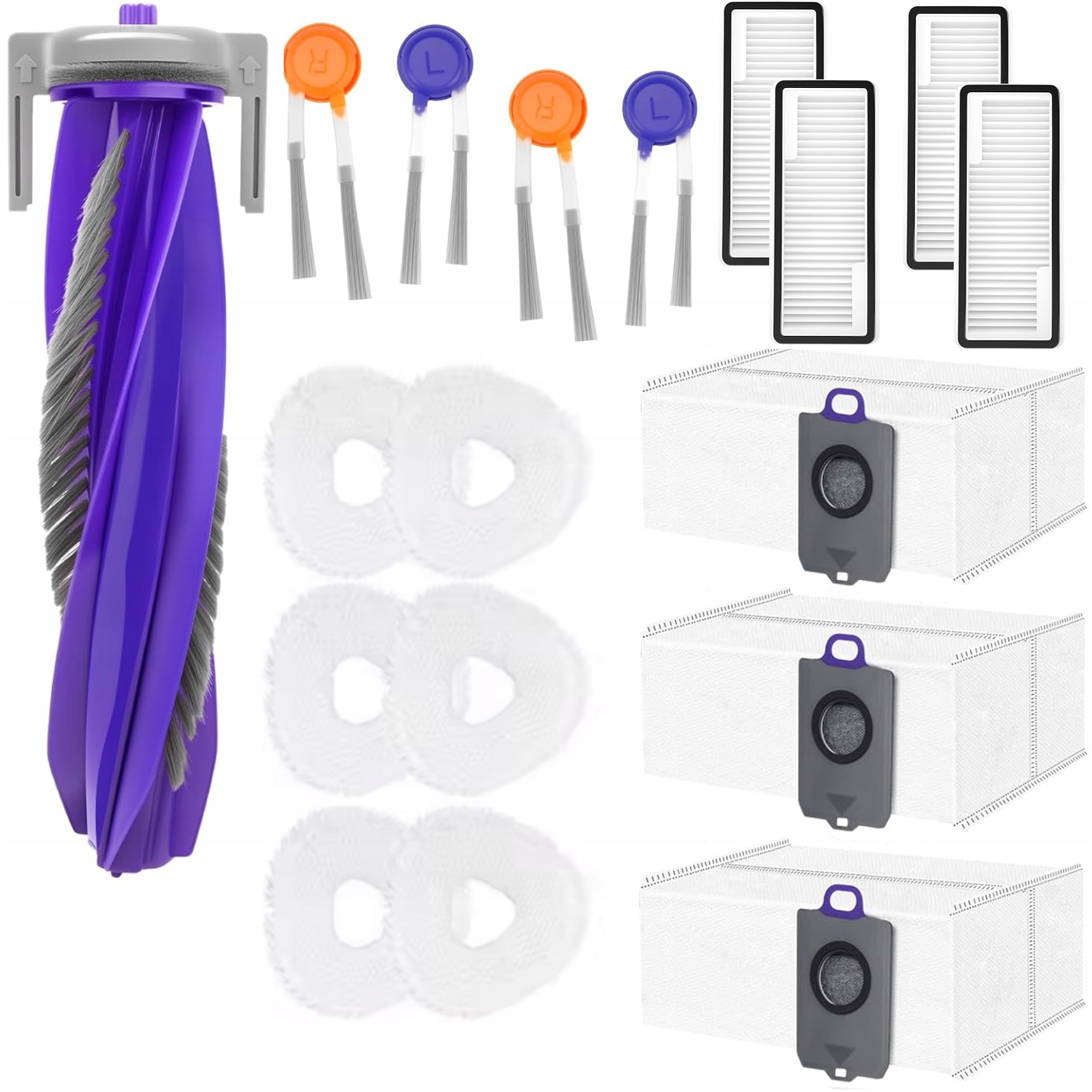 Zestaw Szczotka Filtry Mopy Worki Do Narwal Freo Z10 Z10 Ultra