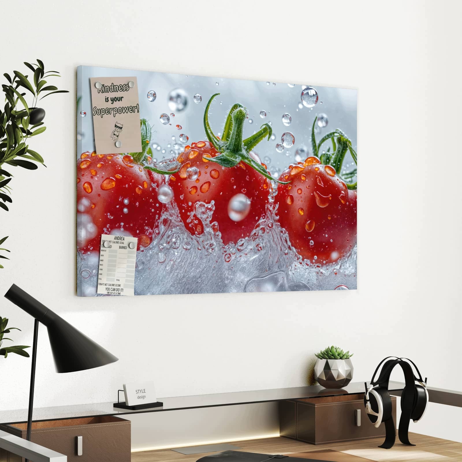 Magnetická tabule Rajčata v wodzie 60 × 40 cm