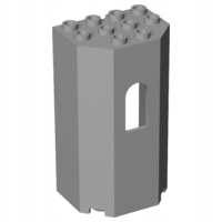 

Lego 30246 Ściana 3x4x6 szara jasna Nowa (10g)
