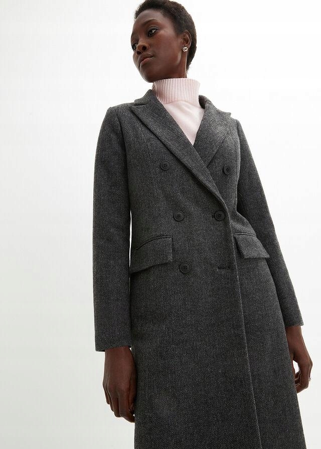 40 Bonprix PŁASZCZ W JODEŁKĘ ise Marka Bonprix