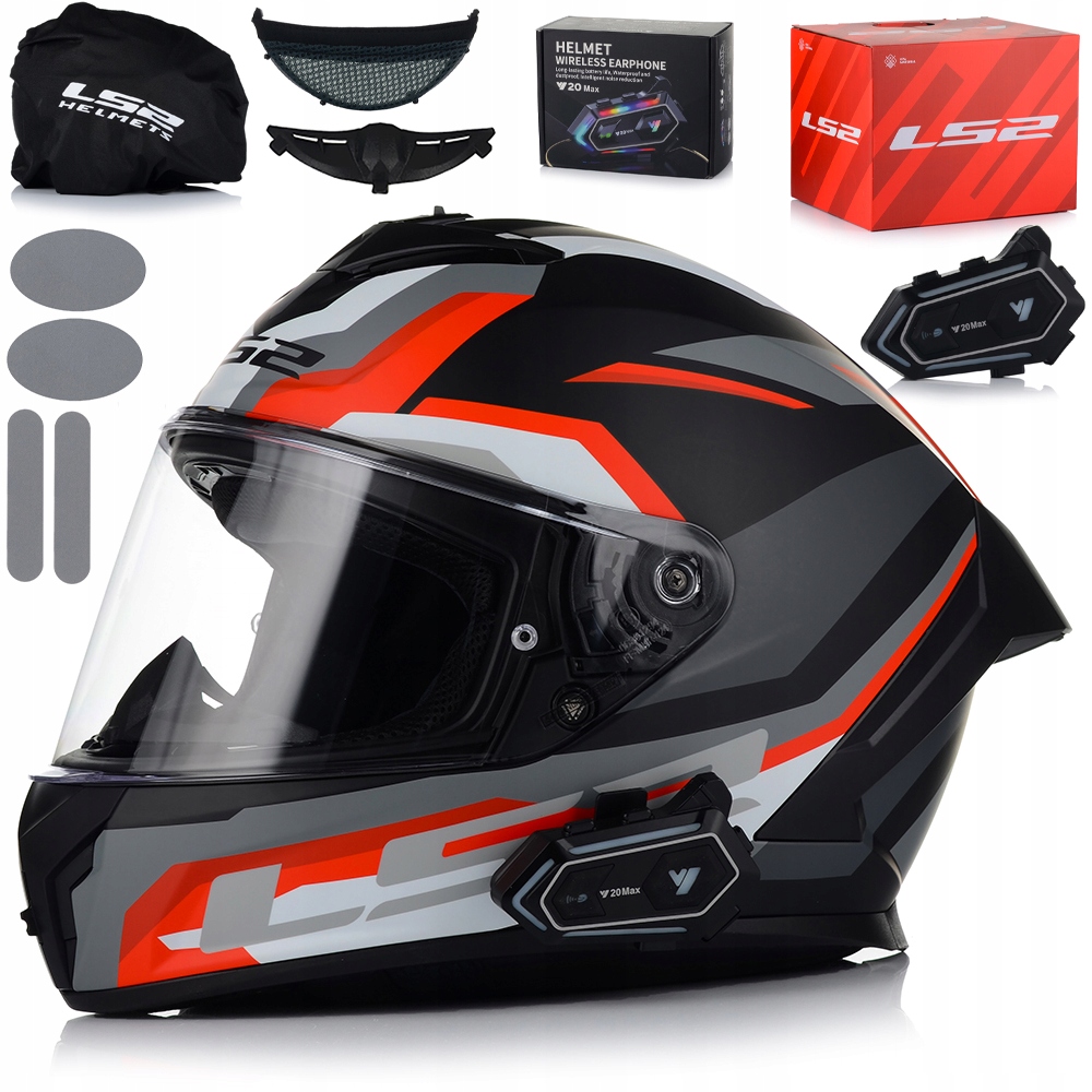 Motocyklová Prilba LS2 FF820 Rapid III Systém Pinlock Ecer 22.06 Interkom