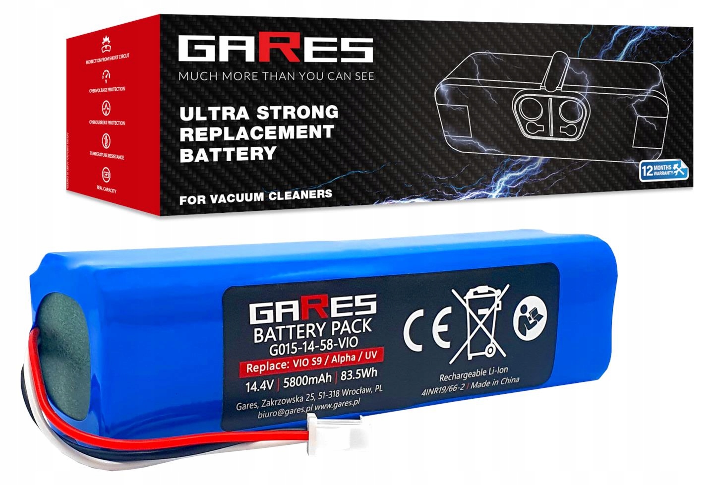 Baterie Akumulátor pro H18650CH-4S2P 14,4V 5,8Ah