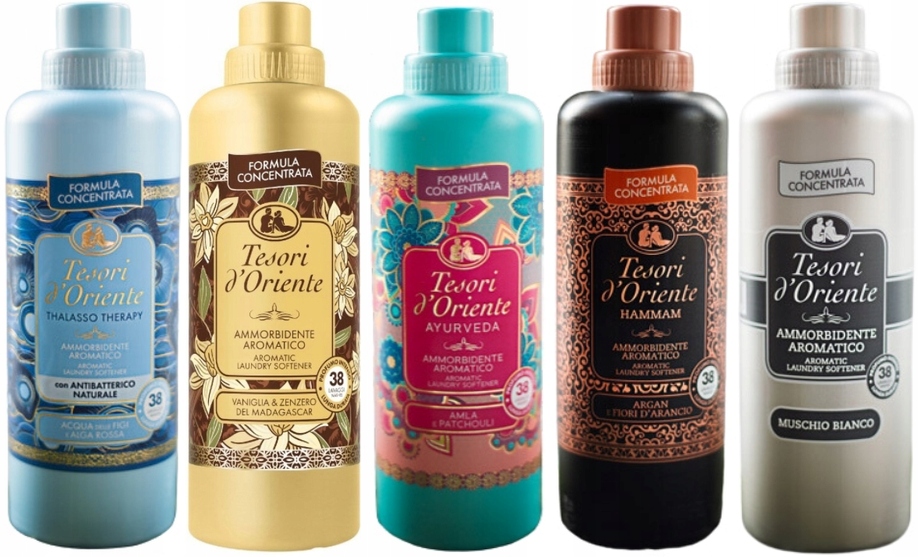 Tesori d'Oriente Sada 5 kusů italských tekutá aviváž 760 ml Tvahm