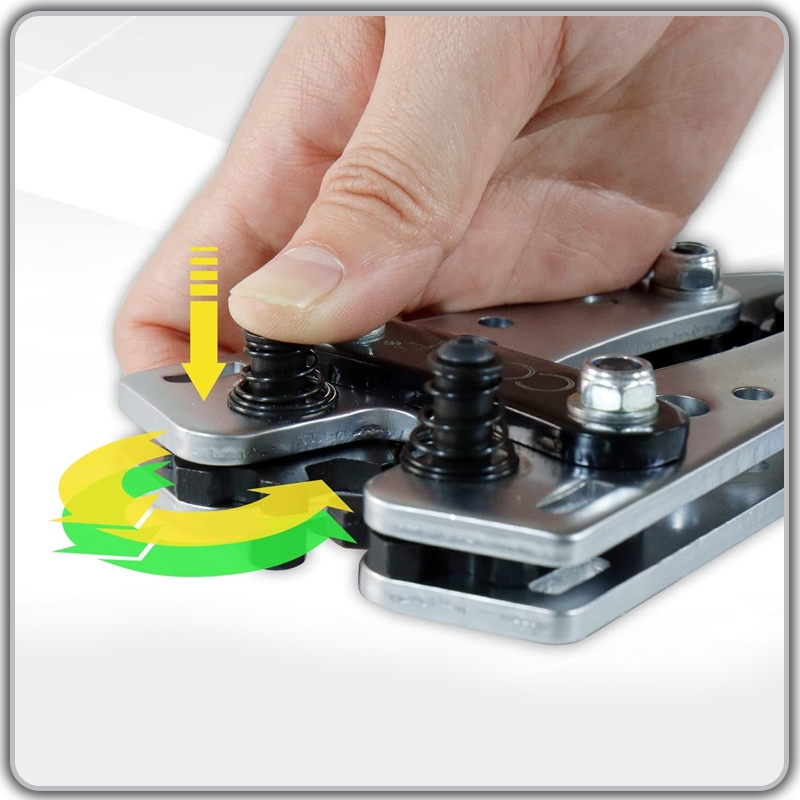 ZACISKARKA KOŃCÓWEK KABLI PRZEWODÓW PRASKA TULEJKI 390 mm 6-50mm2 Kod producenta FLIX ZACISKARKA KOŃCÓWEK KABLI PRASKA