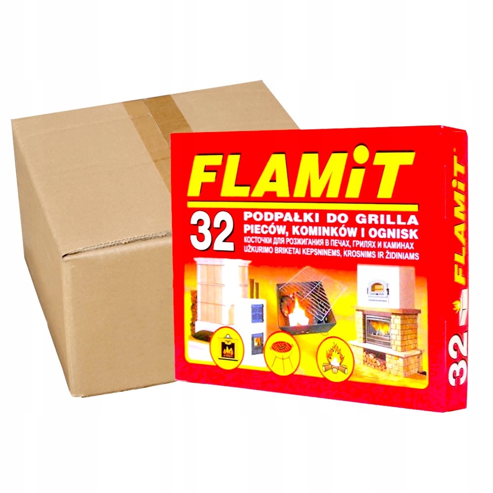 

Podpałka biała Grill FLAMiT 32 kostki Karton x24