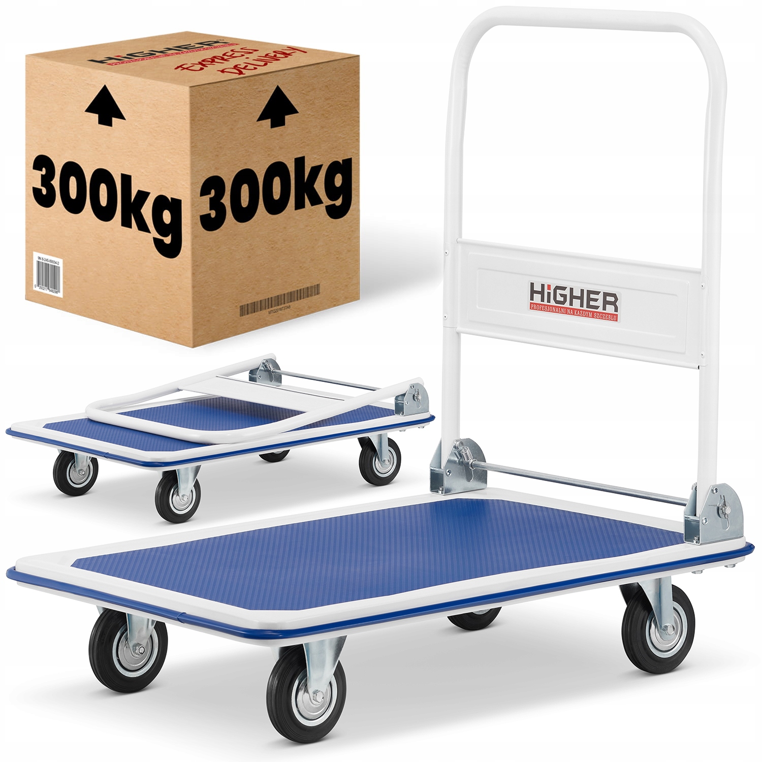 

Wózek platformowy transportowy magazynowy 300kg